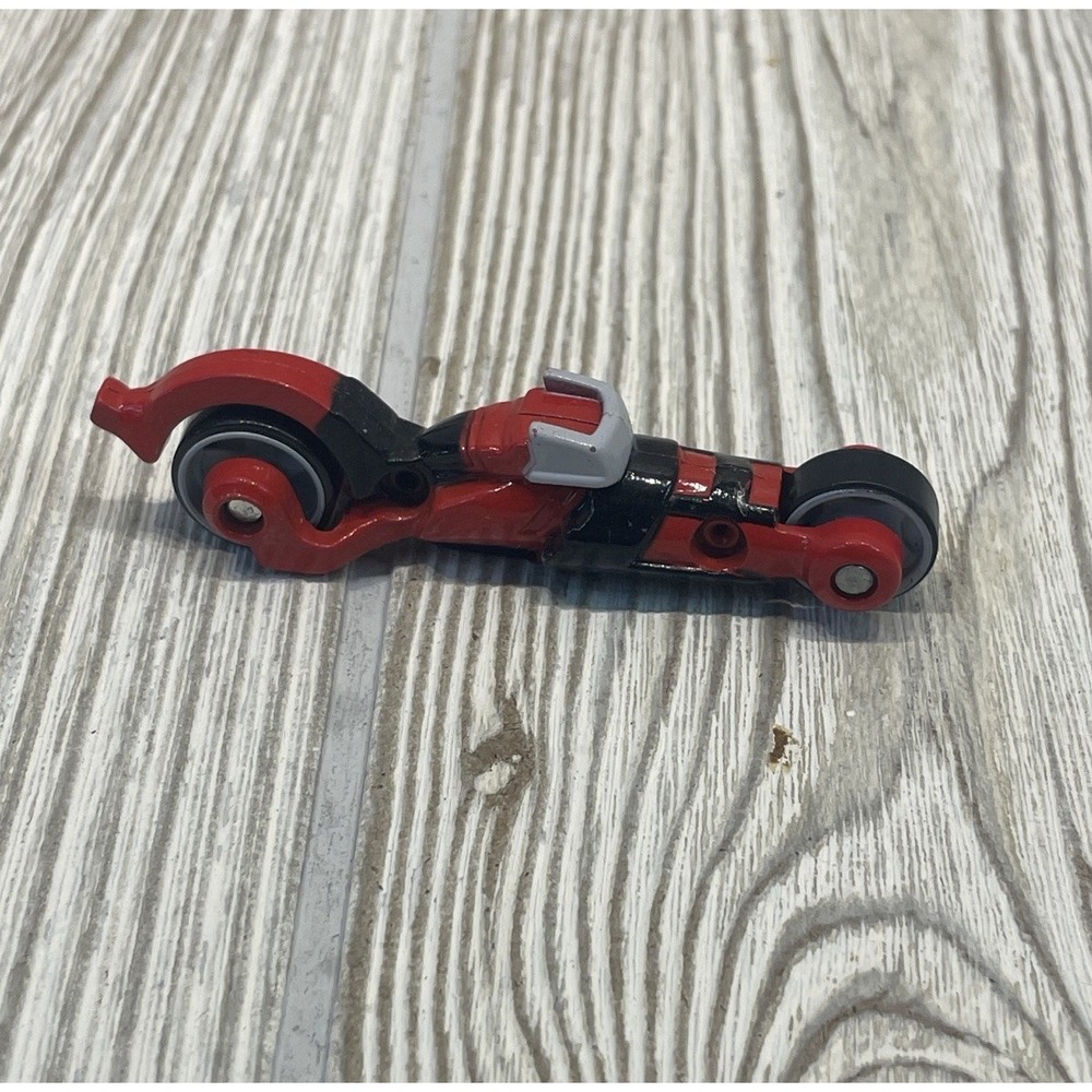 Hot Wheels 2007 Mattel Tron Light Cycle Style Motorcycle Red Black Diecast Toy